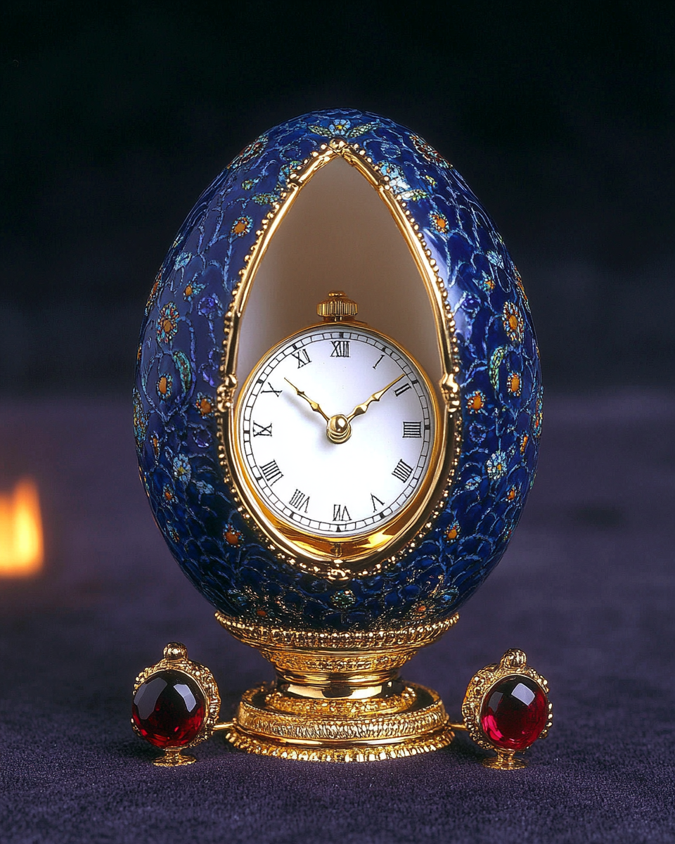 The Fabergé Egg, Miniature Clock